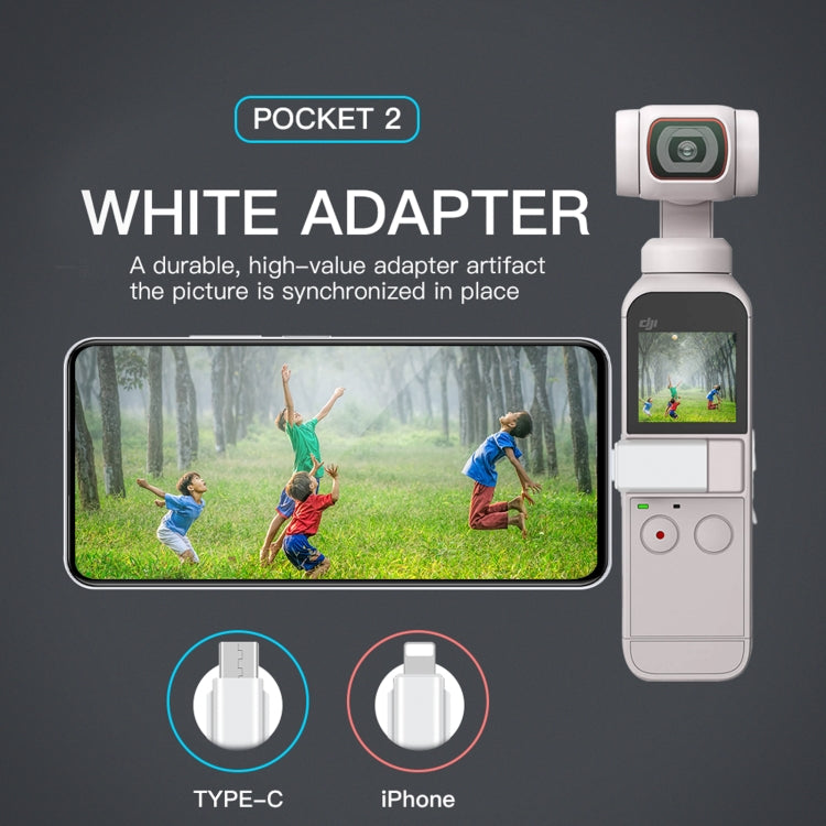 RCSTQ Smartphone Adapter for DJI OSMO Pocket 1/2, Colour: 8 Pin - Cable & Adapters by RCSTQ | Online Shopping South Africa | PMC TechLife