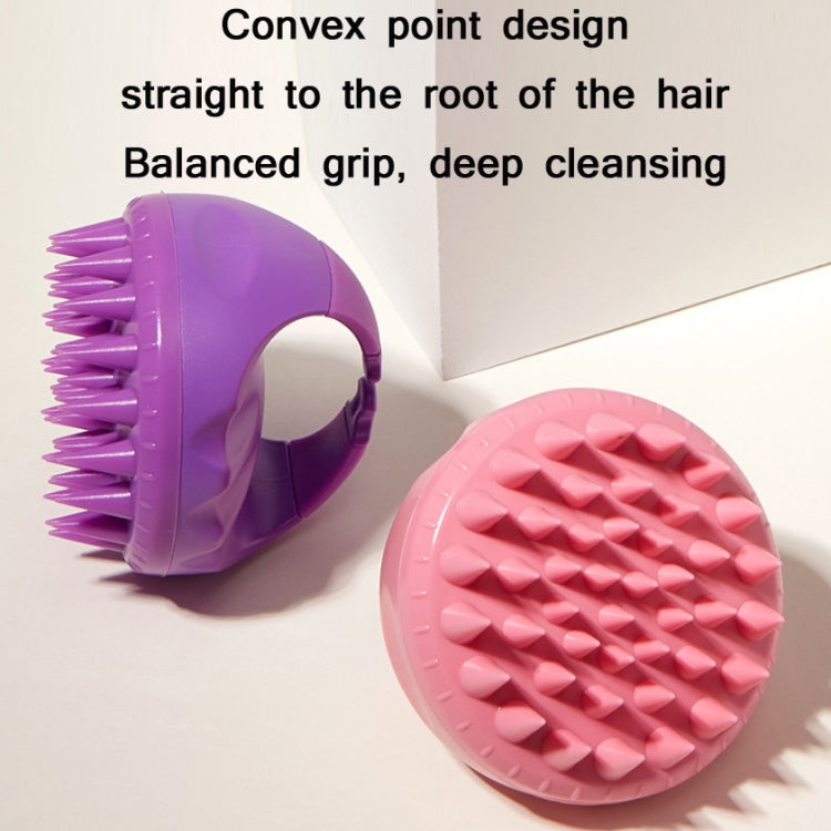 Round Hair Washing Brush Silicone Wet & Dry Multipurpose Massage Brush(Red) - Combs by PMC Jewellery | Online Shopping South Africa | PMC Jewellery