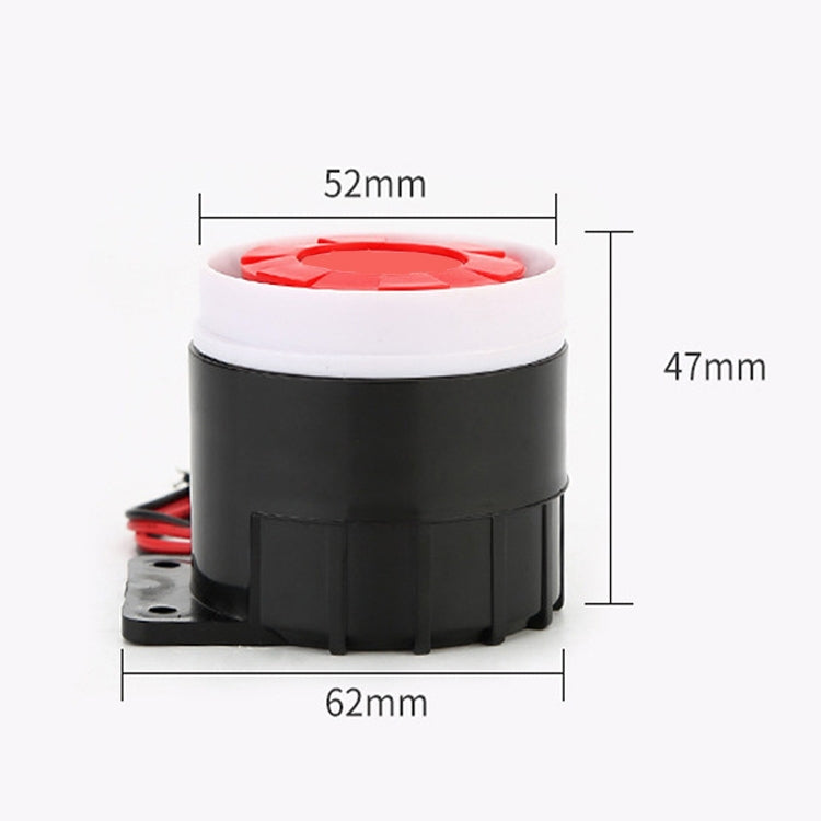 BJ-1K High-Decibel Active Buzzer Dual Audio Electronic Siren Alarm Wall-Mounted Anti-Theft Buzzer, Voltage: 220V(Red White Black) - Others Alarm by PMC Jewellery | Online Shopping South Africa | PMC Jewellery