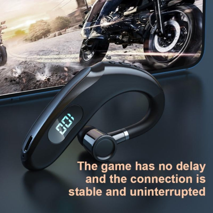 Q20 Bluetooth 5.2 Business Digital Display Sports Earhook Stereo Earphone(Green) - Bluetooth Earphone by PMC TechLife | Online Shopping South Africa | PMC TechLife