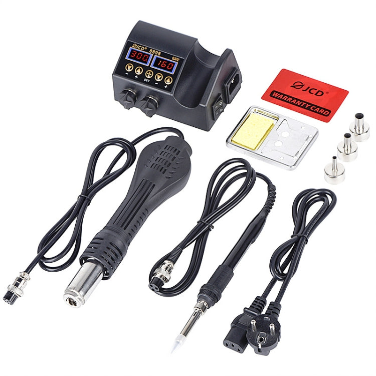 Hot Air Desoldering Station Dual Digital Display Two In One Temperature Control Electric Soldering Iron Soldering Station, EU Plug - Electric Soldering Iron by PMC Jewellery | Online Shopping South Africa | PMC Jewellery