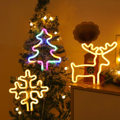 Christmas Decoration Neon Lights Wall-Mounted Ornaments, Spec: Bell-Warm Light - Decoration Lamps by PMC Jewellery | Online Shopping South Africa | PMC Jewellery