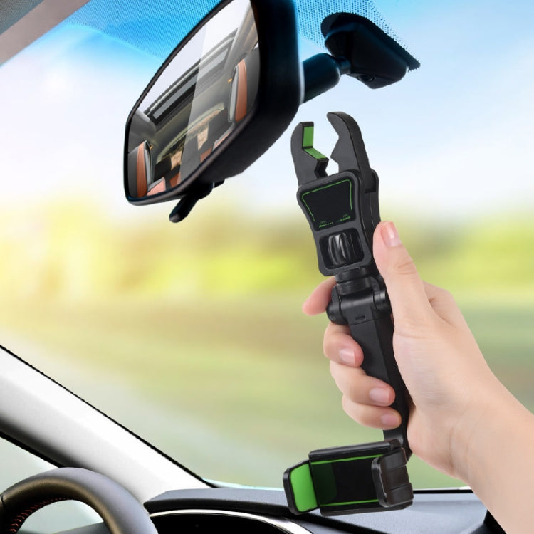 H02 Car Rearview Mirror Mobile Phone Holder Pillow Universal Car Mobile Phone Holder - Car Holders by PMC TechLife | Online Shopping South Africa | PMC TechLife