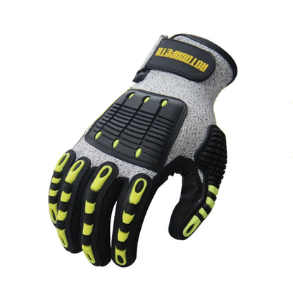 ROTOSAFETY RZT-HFZ20 Shock-Proof Anti-Smashing Anti-Cutting Anti-Collision Gloves TPR Mechanical Maintenance Fire Rescue Miners Mining Anti-Stab Gloves, Size: L - Workplace Safety Supplies by PMC Jewellery | Online Shopping South Africa | PMC Jewellery