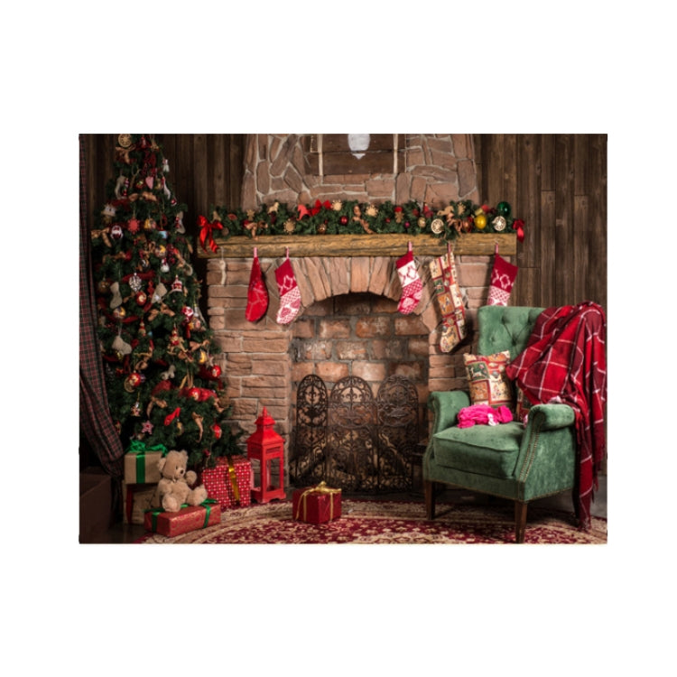 2.1m x 1.5m 3D Christmas Fireplace Studio Background Cloth - Other by PMC Jewellery | Online Shopping South Africa | PMC Jewellery