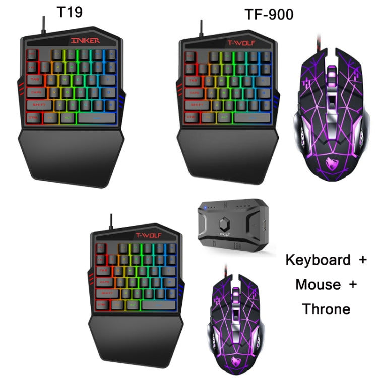 T-WOLF Mobile Gaming One-Handed Keyboard���Specification��� Keyboard + Mouse + Throne - free shipping - PMC TechLife - Order now!