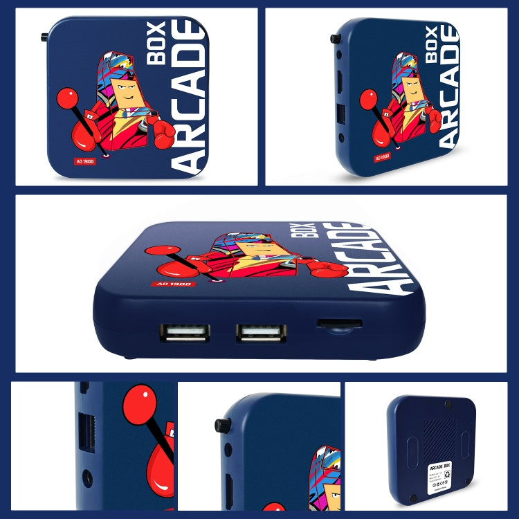 Arcade Box 64G Wireless Video Game Machine Box 4K HD Display For PS1/PSP/N64/DC, UK Plug - Pocket Console by PMC Jewellery | Online Shopping South Africa | PMC Jewellery