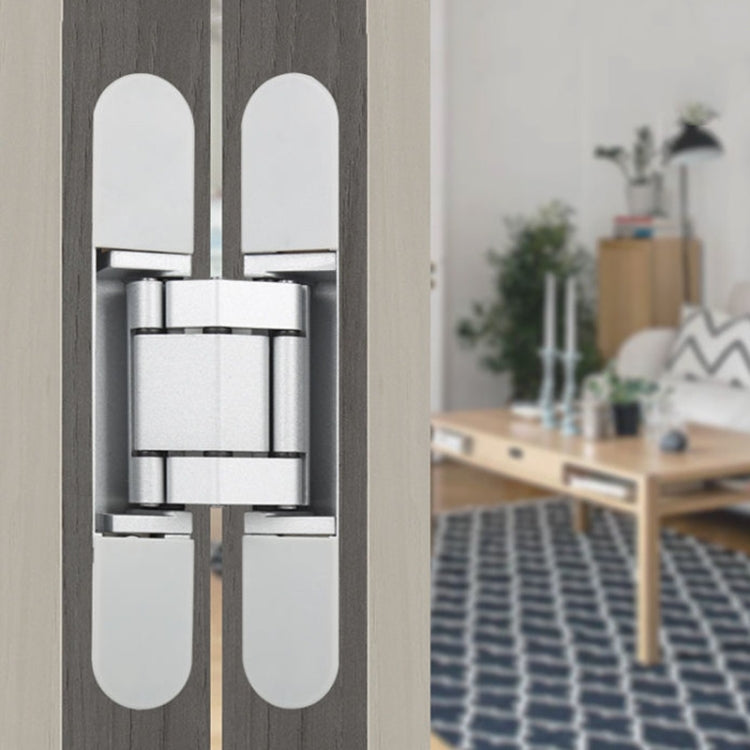 Three-Dimensional Adjustable Cross Hinge Folding Door Concealed Hinge, Specification: No. 3 Dumb Black 80kg - Furniture Accessories by PMC TechLife | Online Shopping South Africa | PMC TechLife