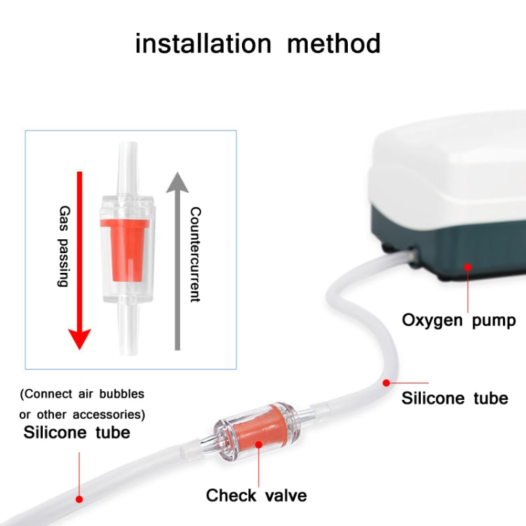 20 PCS Fish Tank Oxygen Pump Trachea Check Valve, Specification: 8mm (Red) - Air Pumps by PMC Jewellery | Online Shopping South Africa | PMC Jewellery