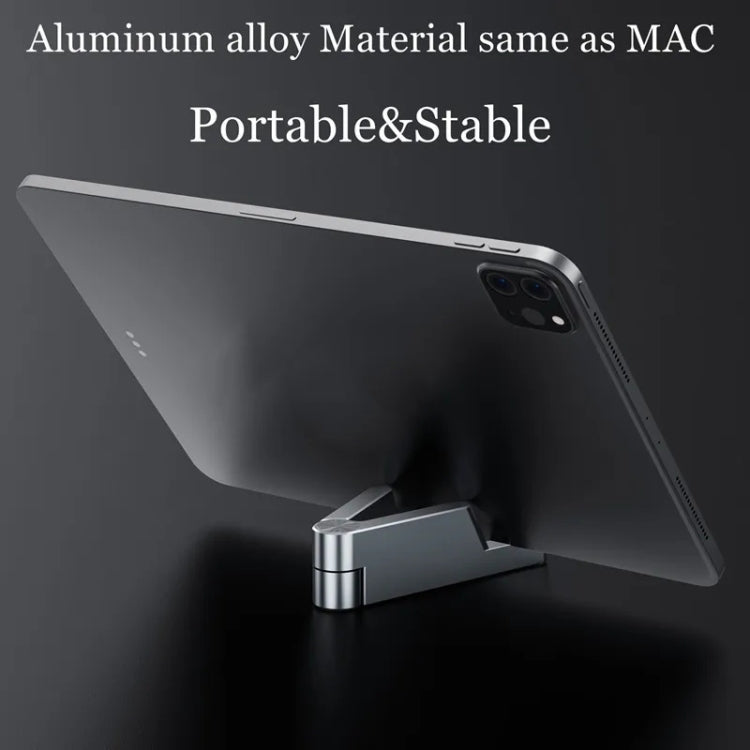 Boneruy T1  Aluminum Alloy Folding Mobile Phone Stand Tablet Computer Stand(Grey) - Desktop Holder by Boneruy | Online Shopping South Africa | PMC Jewellery