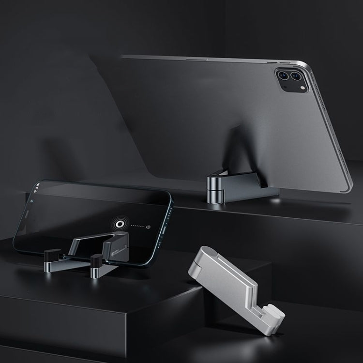 Boneruy T1  Aluminum Alloy Folding Mobile Phone Stand Tablet Computer Stand(Black) - Desktop Holder by BONERUY | Online Shopping South Africa | PMC Jewellery