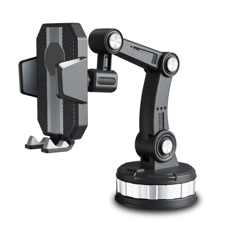 X-0566 Big Suction Cup Car Phone Holder Center Console Phone Holder(Black Gray) - Car Holders by PMC TechLife | Online Shopping South Africa | PMC TechLife