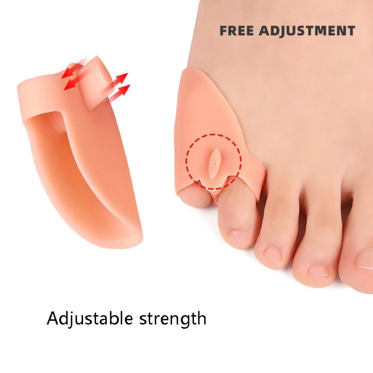 4 Pairs Adjustable Force Double Ring Toe Separator Overlapping Toe Separator(White) - Corrector by PMC Jewellery | Online Shopping South Africa | PMC Jewellery