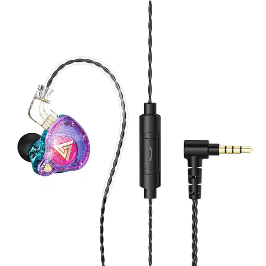 QKZ AK6 PRO HiFi Subwoofer In-Ear Wired Headphones with Mic(Colorful) - In Ear Wired Earphone by QKZ | Online Shopping South Africa | PMC Jewellery