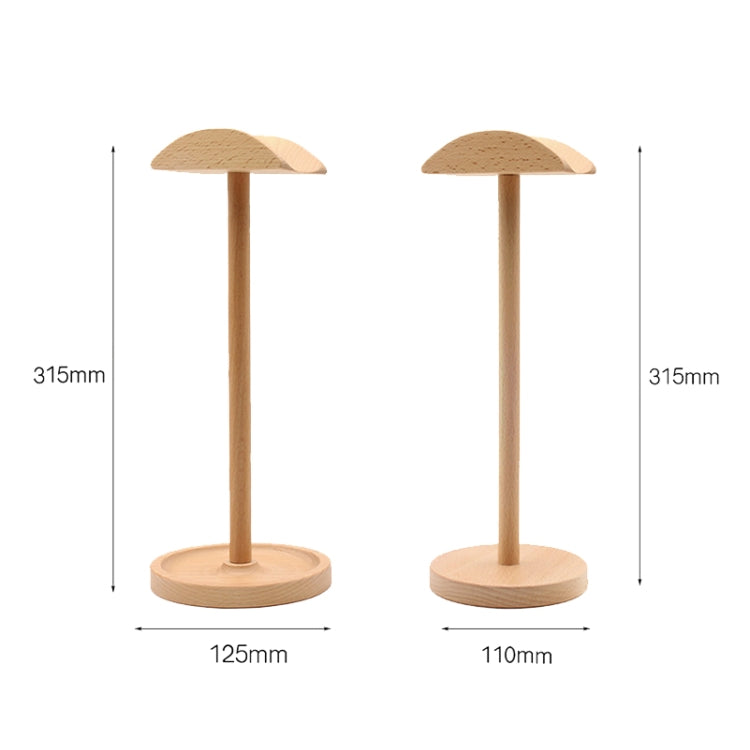 AM-EJZJ001 Desktop Solid Wood Headset Display Stand, Style: F - Anti-lost & Holder by PMC TechLife | Online Shopping South Africa | PMC TechLife