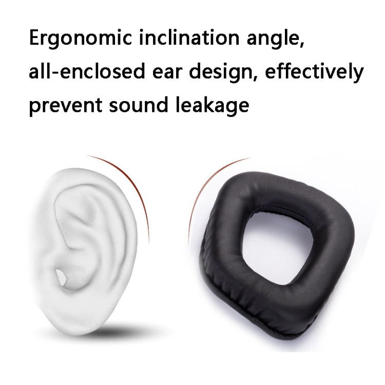 2 PCS Headset Sponge Earmuffs for Logitech G35 / G930 / G430 / F450(Black+Red) - Earmuff & Pad by PMC TechLife | Online Shopping South Africa | PMC TechLife