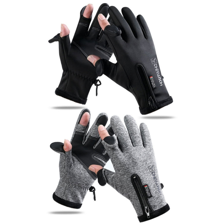 Outdoor Sports Riding Warm Gloves Touch Screen Fingerless Fishing Gloves, Size: XXl(Black) - Cycling Gloves by PMC Jewellery | Online Shopping South Africa | PMC Jewellery