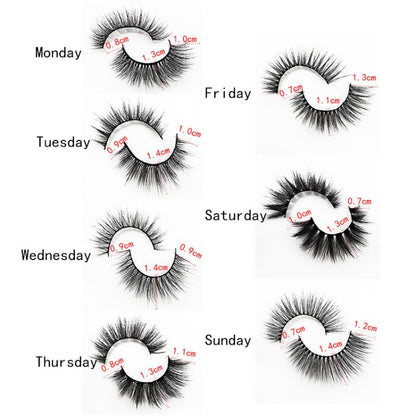 ShidiShangpin 3D Mink False Eyelashes Natural Three-Dimensional 7 Pairs Of Eyelashes Set(Mixed Pack) - Eyes by PMC Jewellery | Online Shopping South Africa | PMC Jewellery