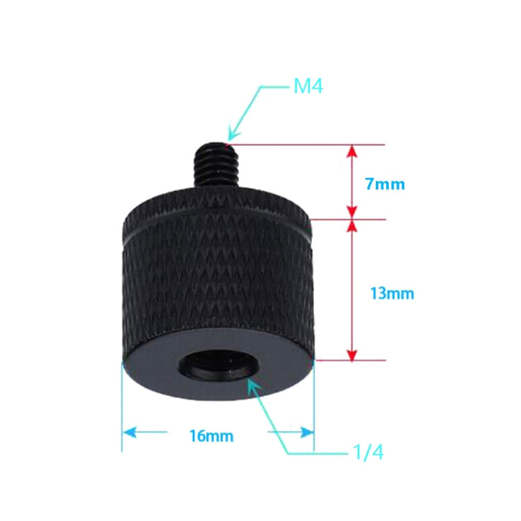 4 PCS Screw Adapter A18 1/4 Female to M4 Male Screw -  by PMC TechLife | Online Shopping South Africa | PMC TechLife