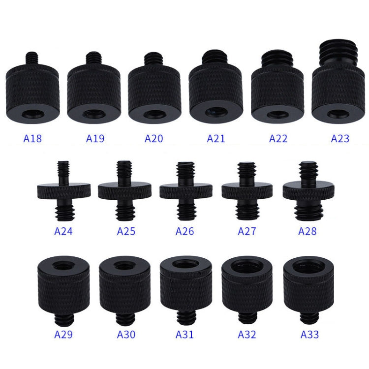 4 PCS Screw Adapter A27 1/4 Male to M8 Male Screw -  by PMC TechLife | Online Shopping South Africa | PMC TechLife