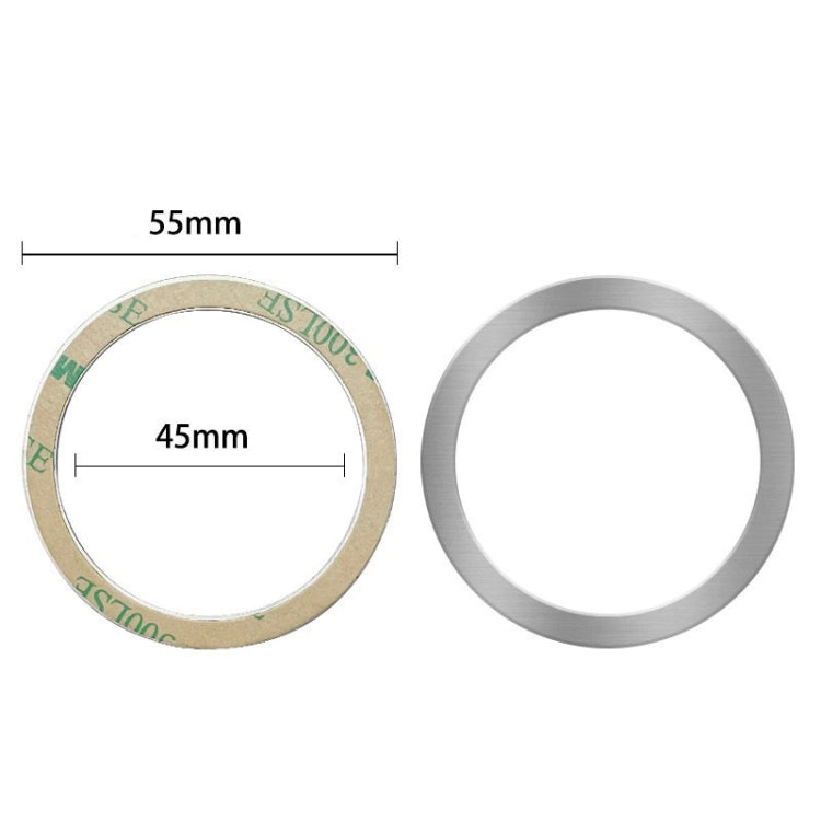 20 PCS Ring Car Magnetic Suction Wireless Charger Lead Magnetic Ring Back Sticker, Color: Silver - Hand-Sticking Bracket by PMC TechLife | Online Shopping South Africa | PMC TechLife