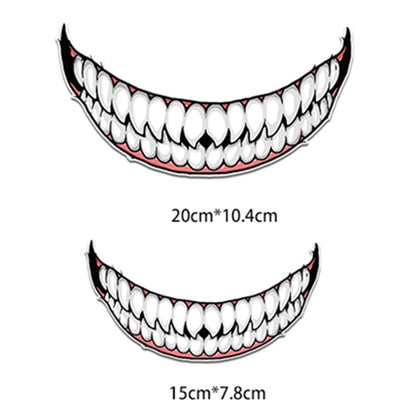 J06 Motorcycle Helmet Sticker Small Teeth - Decorative Sticker by PMC Jewellery | Online Shopping South Africa | PMC Jewellery