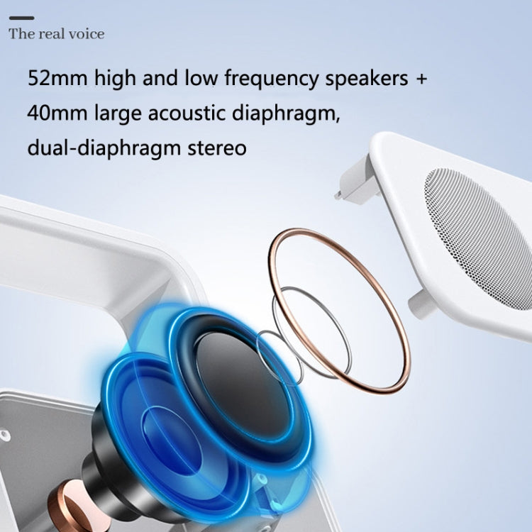 WH-J08 Home Portable Mini Bluetooth Speaker with Night Light Clock Style - Desktop Speaker by PMC TechLife | Online Shopping South Africa | PMC TechLife