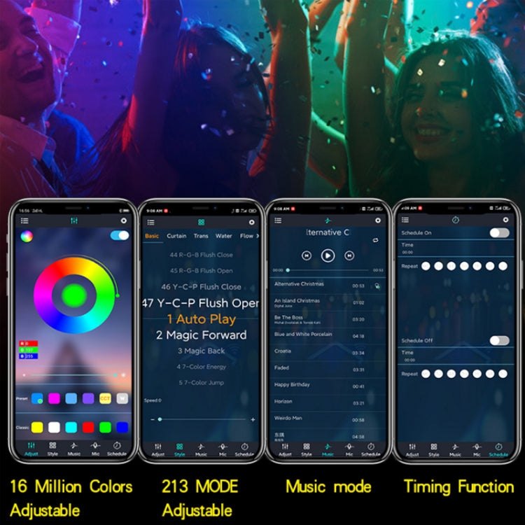 2.4G Remote Control LED Symphony Marquee Light Strip, Length: 5m 70 LEDs - Bare Board Light by PMC TechLife | Online Shopping South Africa | PMC TechLife