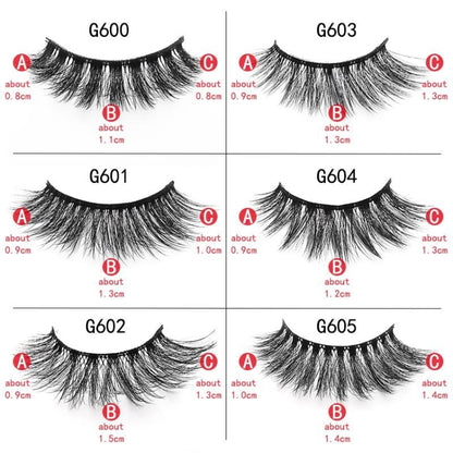 ShiDiShangPin 5 Pairs Mink Fake Eyelashes With Tweezers(G604) - Eyes by PMC Jewellery | Online Shopping South Africa | PMC Jewellery