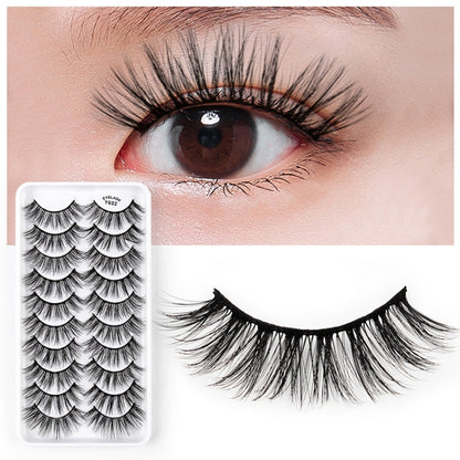 10 Pairs 3D Cat Eye False Eyelashes Naturally Thick And Fluffy Eyelashes(Y606) - Eyes by PMC Jewellery | Online Shopping South Africa | PMC Jewellery