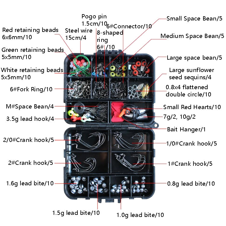187 PCS / Set Road Squid Hook Accessories Set - Fishing Hooks by PMC TechLife | Online Shopping South Africa | PMC TechLife | Buy Now Pay Later Mobicred
