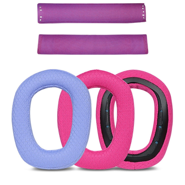 1 Pair Sponge Earmuff Headrest Pad For Logitech G435, Color: Purple Earmuffs - Earmuff & Pad by PMC TechLife | Online Shopping South Africa | PMC TechLife