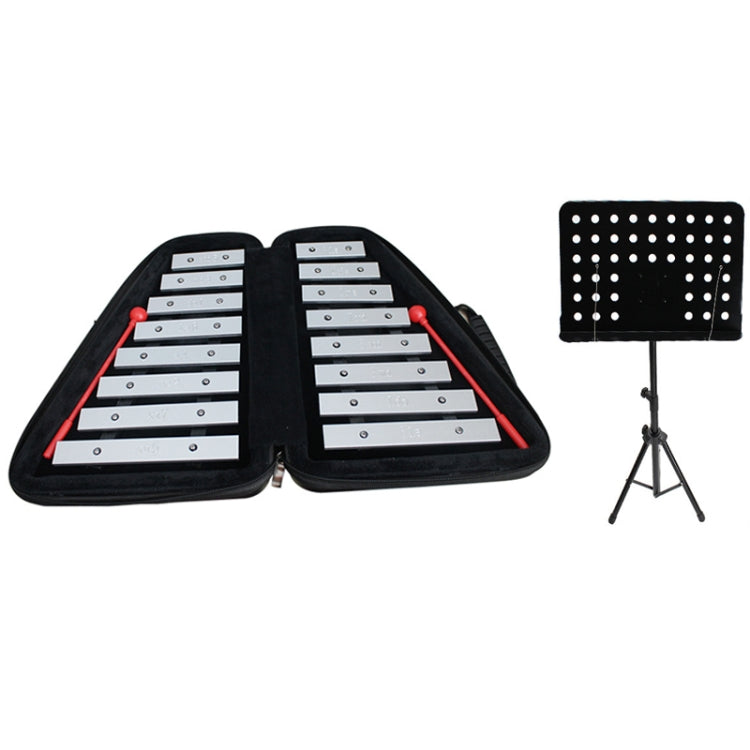 JZ-35 16-Tone Double Row Carillon Orff Percussion Instrument, Color: Silver With Shelf - free shipping - PMC TechLife - Order now!