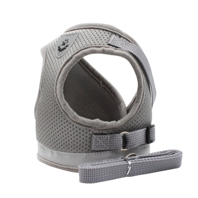 BL-844 Pet Chest Straps Reflective Breathable Dog Rope, Size: L(Silver Gray) - Leashes by PMC TechLife | Online Shopping South Africa | PMC TechLife