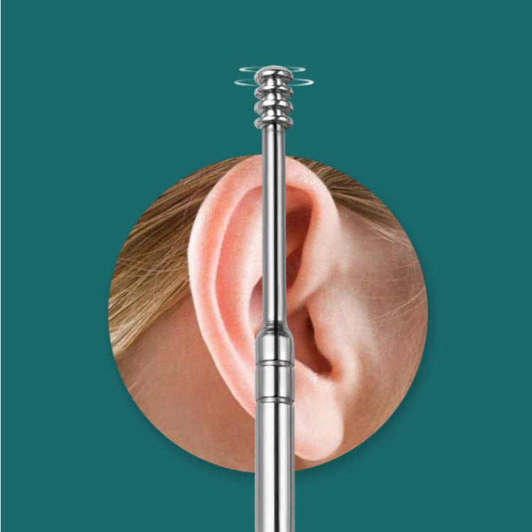 5 Sets 6 In 1 Stainless Steel Spring Spiral Portable Ear Pick, Specification: Yellow - Ear Care Tools by PMC TechLife | Online Shopping South Africa | PMC TechLife