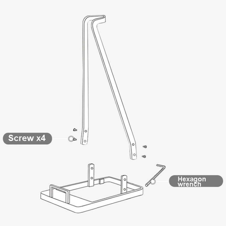 Universal Vacuum Cleaner Floor Non-Punch Storage Bracket For Dyson, Color: A Type (White) - Dyson Accessories by PMC Jewellery | Online Shopping South Africa | PMC Jewellery