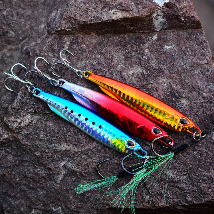 3 PCS PROBEROS LF103 Simulation Metal Sea Fishing Bait, Specification: 10g(H With Hook) - Fishing Lures by PROBEROS | Online Shopping South Africa | PMC TechLife