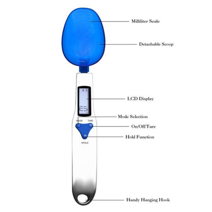 300g / 0.1g Kitchen Scale Electronic Measuring Spoon Scale With Three Spoons - Kitchen Scales by PMC Jewellery | Online Shopping South Africa | PMC Jewellery