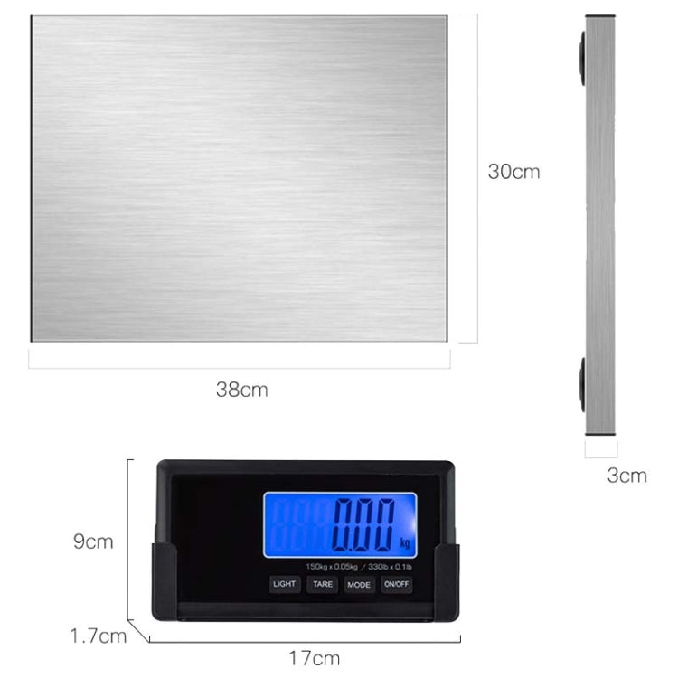 180kg / 0.1kg Wireless Transmission Split Scale Electronic Scale Portable Express Scale Animal Scale,CN Plug - Kitchen Scales by PMC TechLife | Online Shopping South Africa | PMC TechLife