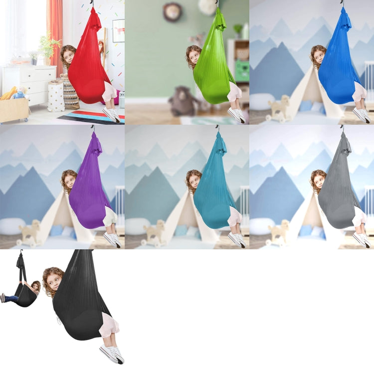 Kids Elastic Hammock Indoor Outdoor Swing, Size: 1.5x2.8m (Black) - Hammocks by PMC TechLife | Online Shopping South Africa | PMC TechLife | Buy Now Pay Later Mobicred