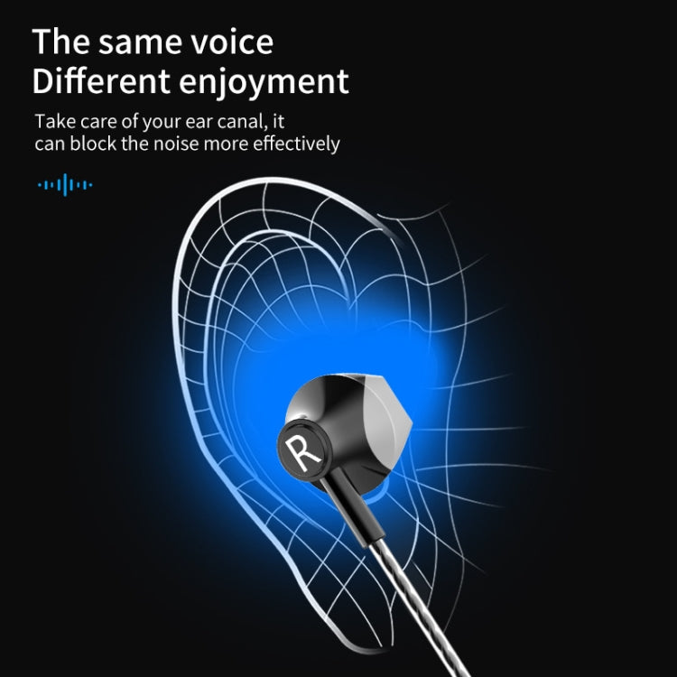 TS5000 3.5mm Metal Subwoofer Wired Earphone(Black) - Normal Style Earphone by PMC TechLife | Online Shopping South Africa | PMC TechLife