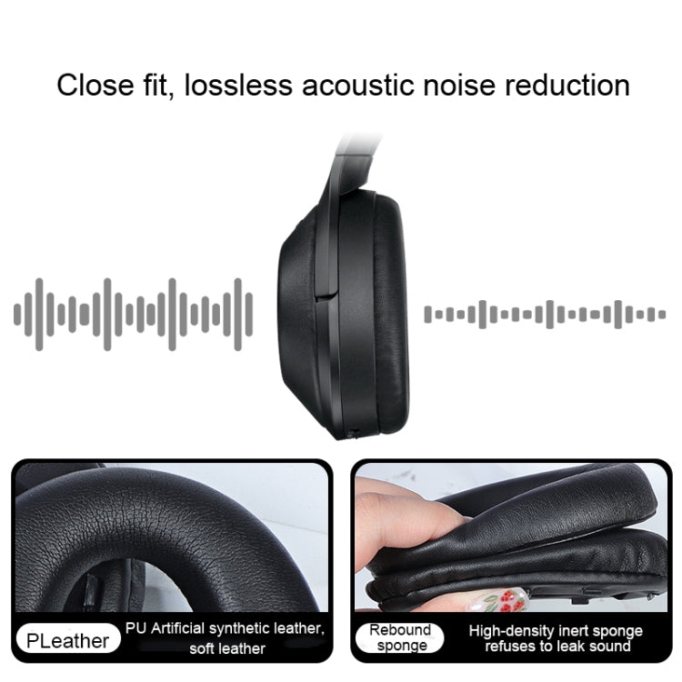 1 Pair PU Leather Earpads for Sony WH-1000XM4, Color: Black+Buckle - Earmuff & Pad by PMC Jewellery | Online Shopping South Africa | PMC Jewellery