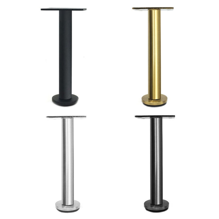 LH-TJ003 Adjustable Stainless Steel Round Tube Furniture Legs, Height: 28cm(Matte Black) - Furniture Accessories by PMC Jewellery | Online Shopping South Africa | PMC Jewellery