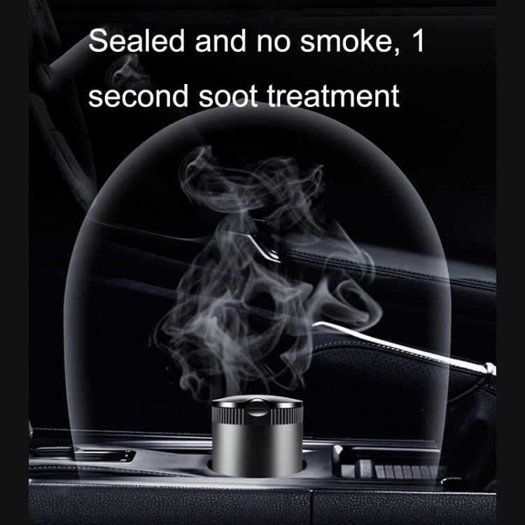 Car Ashtray With LED Ambient Light(Black) - Ashtrays by PMC TechLife | Online Shopping South Africa | PMC TechLife