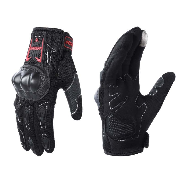 BSDDP RH-A0132 Full Finger Protection Outdoor Motorcycle Gloves, Size: L(Black) - Locomotive Gloves by BSDDP | Online Shopping South Africa | PMC Jewellery