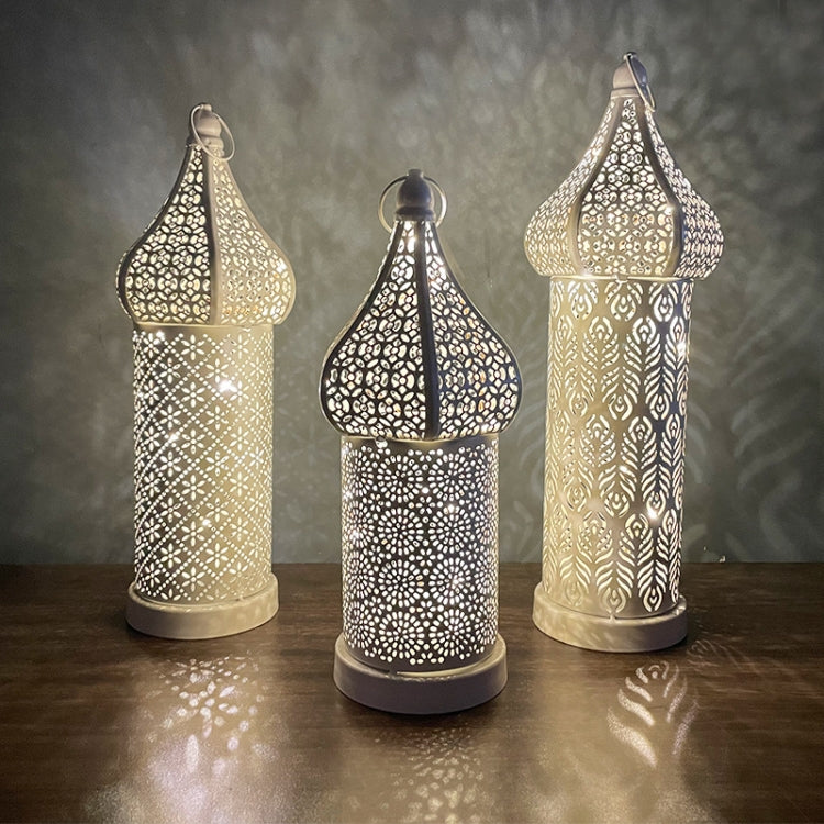 Moroccan Hollow LED Wrought Iron Decorative Lamp, Spec: Small - Holiday Lights by PMC TechLife | Online Shopping South Africa | PMC TechLife