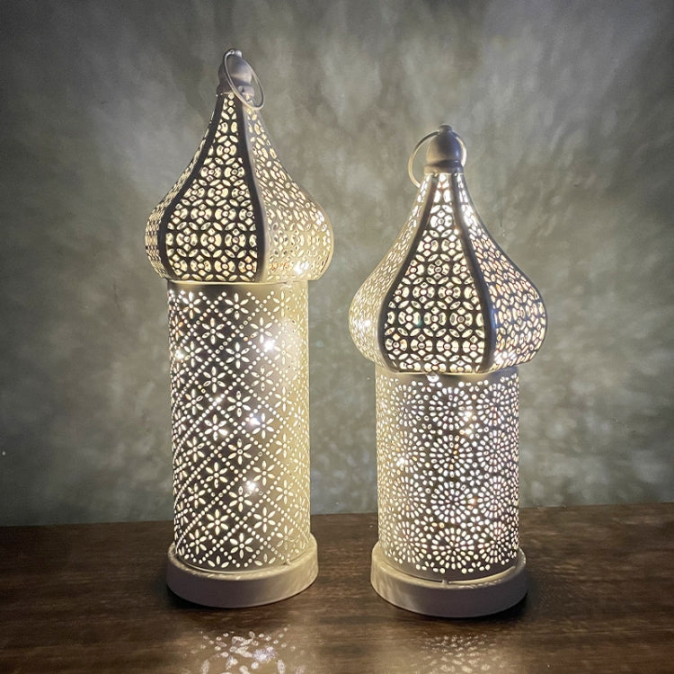 Moroccan Hollow LED Wrought Iron Decorative Lamp, Spec: Large - Holiday Lights by PMC TechLife | Online Shopping South Africa | PMC TechLife