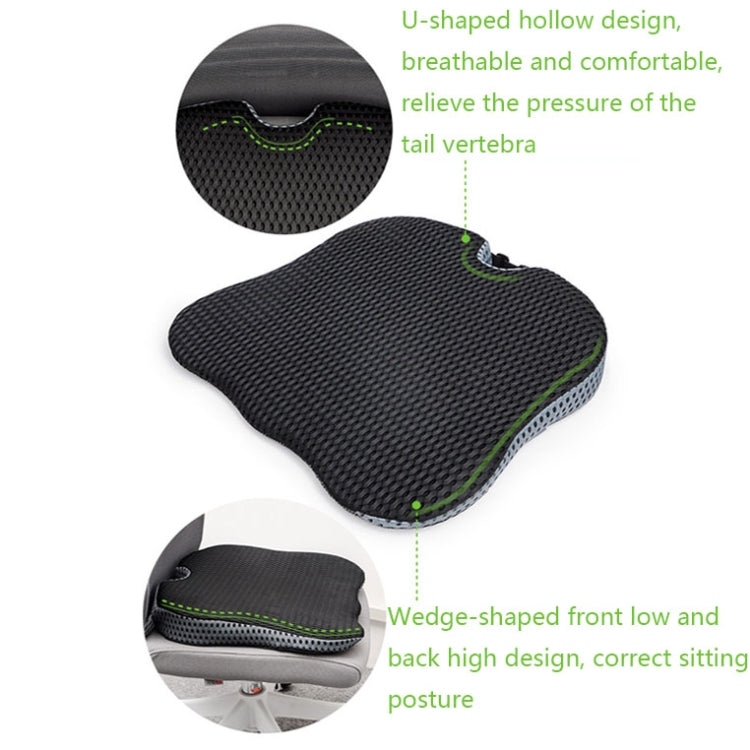 Thickened Breathable Memory Foam Car Seat Cushion(QFC047 Gray) - Seat Accessories by PMC TechLife | Online Shopping South Africa | PMC TechLife
