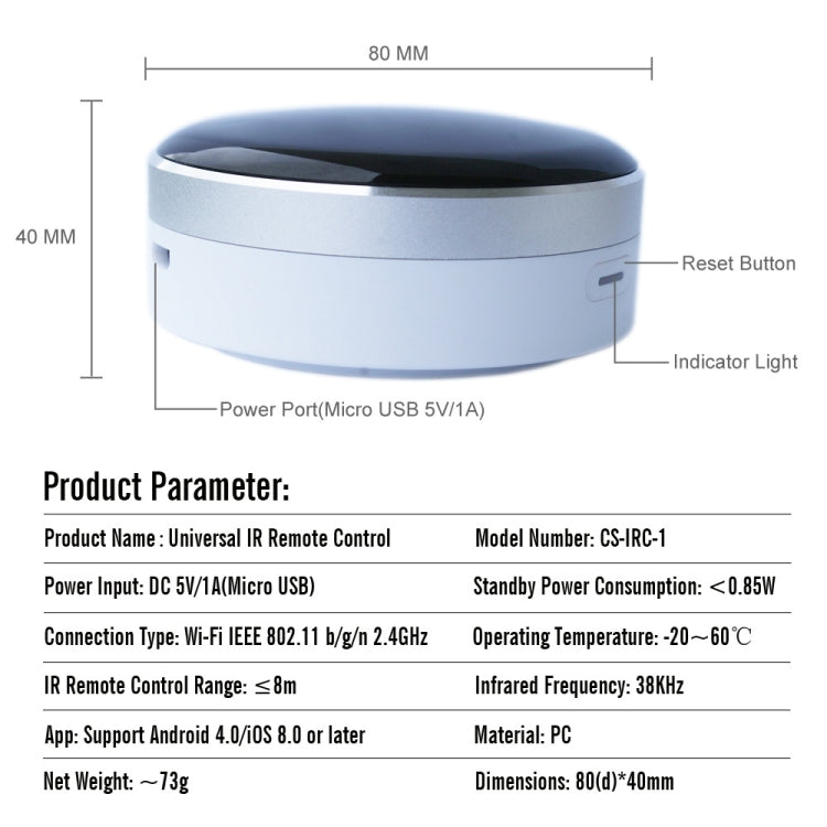 Mobile WiFi Infrared Voice Remote Control Smart Remote Control - Universal by PMC TechLife | Online Shopping South Africa | PMC TechLife