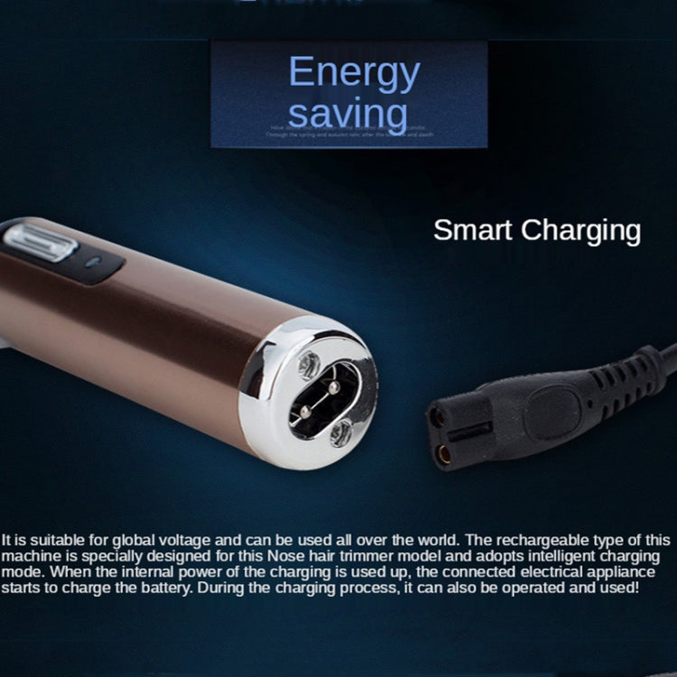 Electric Nose Hair Trimmer USB Rechargeable Eyebrow Trimmer Shaver( Blue) - free shipping - PMC TechLife - Order now!